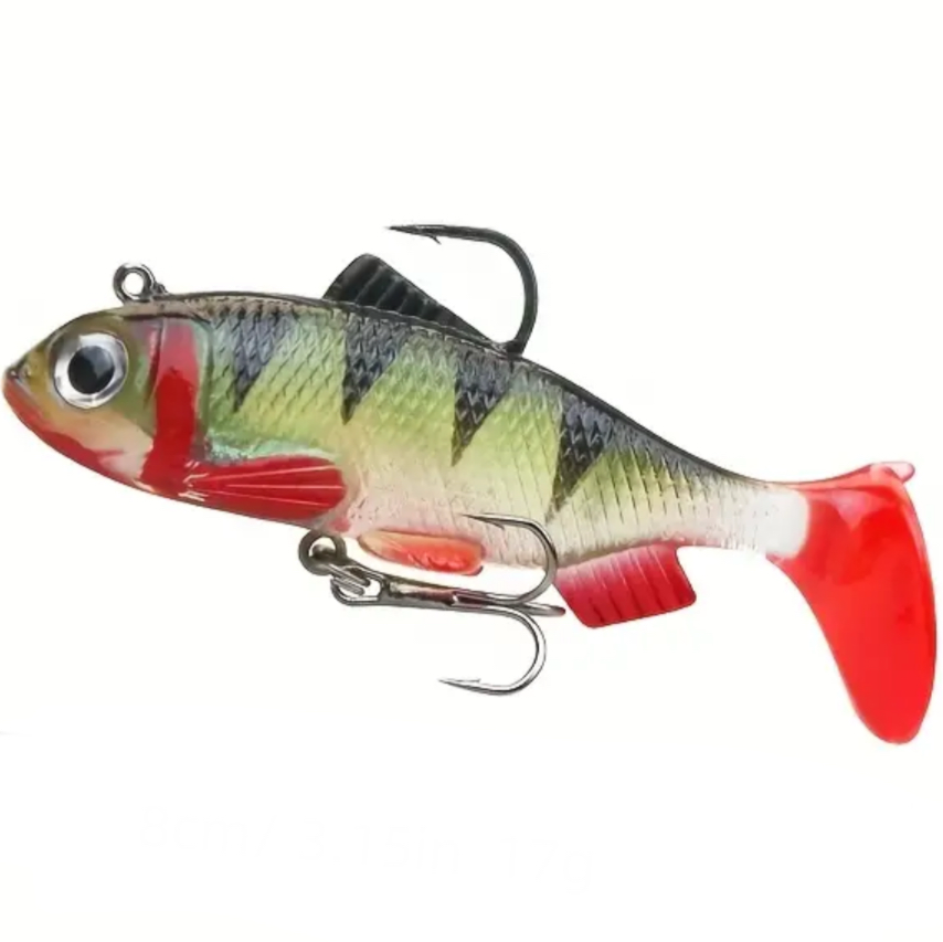 Gummifisch 8cm Barsch